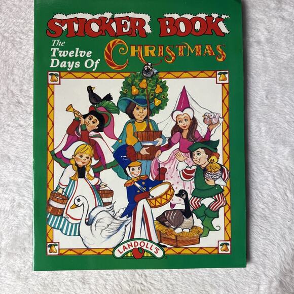 Vtg 1994 The Twelve Days of Christmas Jesus Sticker Book Landoll's Lot 5 - Picture 3 of 5
